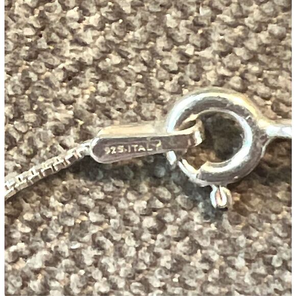 925 18” Silver Necklace with Interchangeable Semi-Precious Stones - Picture 6 of 8